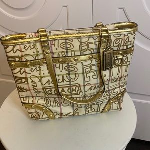 Coach Purse Heritage Tattersall Graffiti